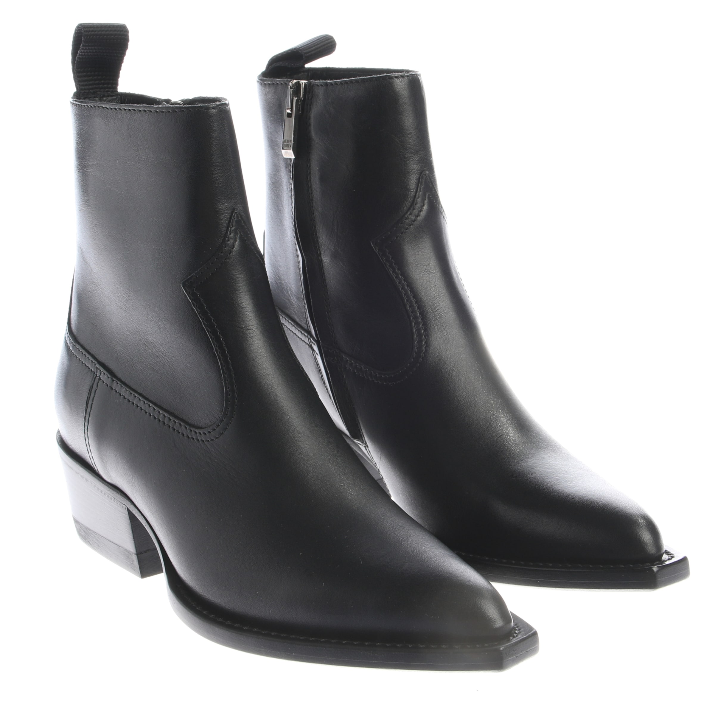 Golden Goose Dress Boots in 34 in Black: front