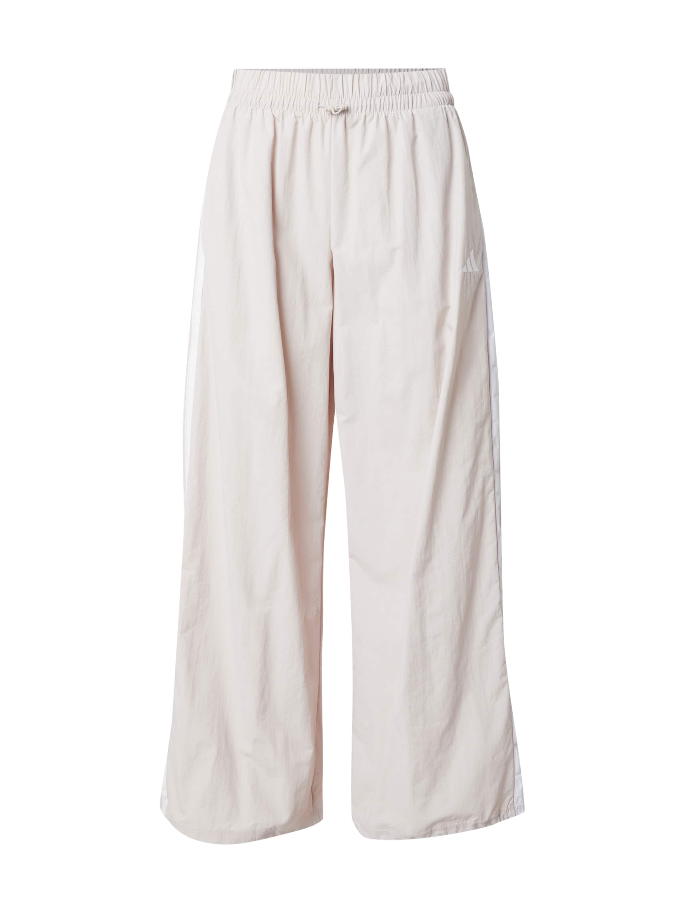 Wide Leg Pantalon de sport 'Essentials' ADIDAS SPORTSWEAR en beige : devant