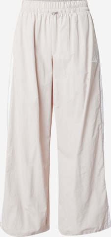 ADIDAS SPORTSWEARWide Leg/ Široke nogavice Sportske hlače 'Essentials' - bež boja: prednji dio