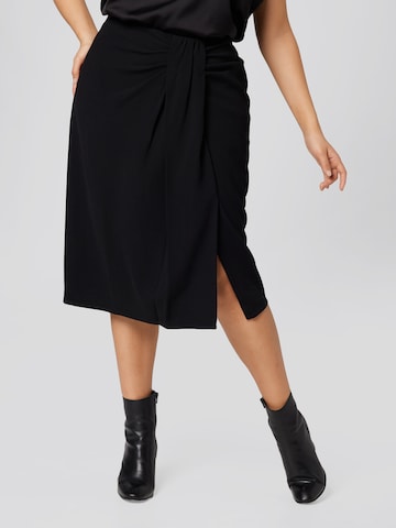 Guido Maria Kretschmer Curvy Skirt 'Lilia' in Black: front