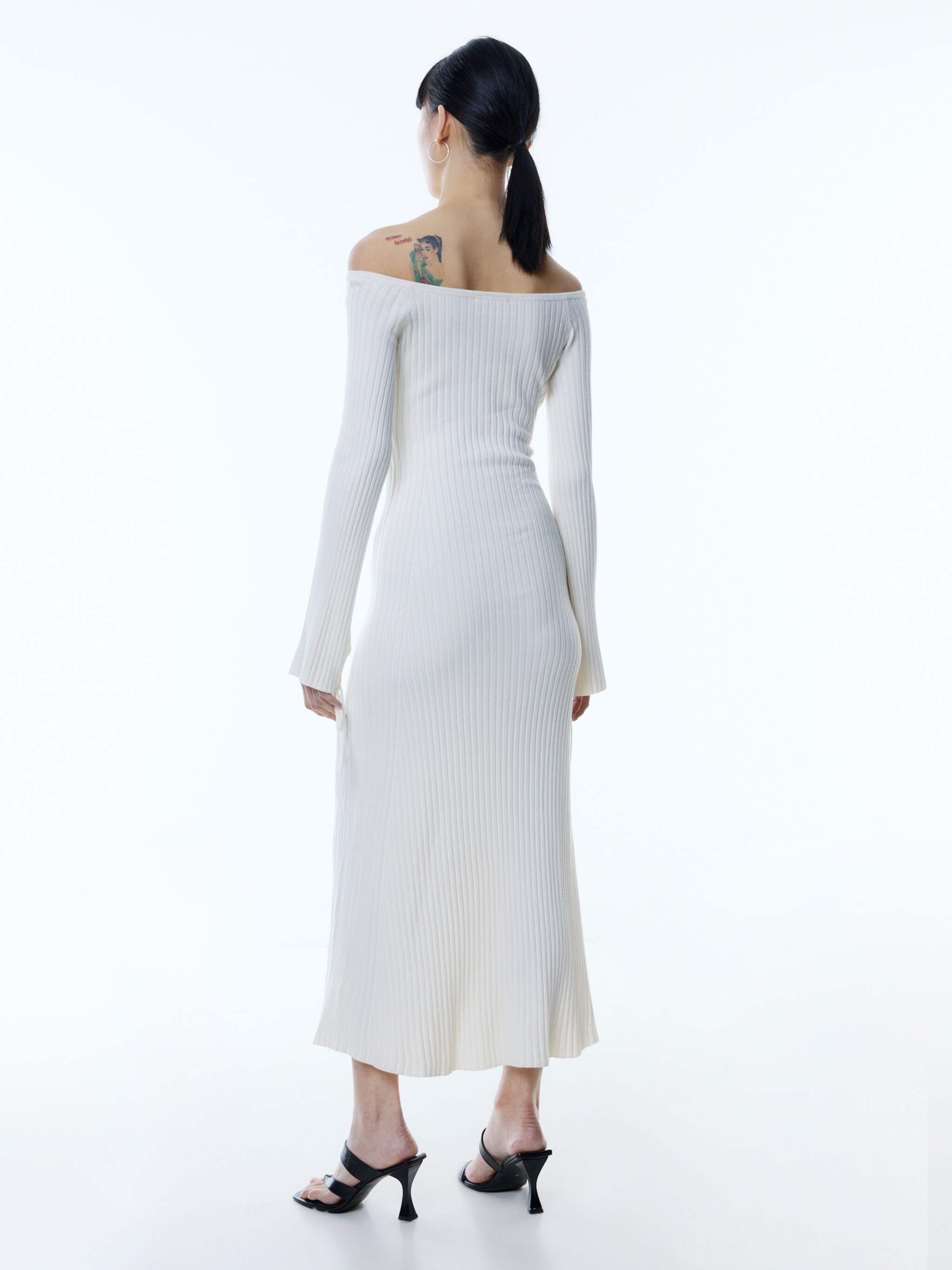 EDITED Producten Gebreide jurk 'Stefanie' Beige