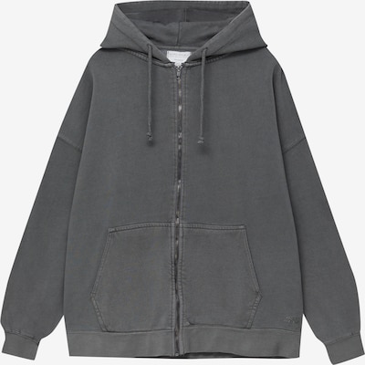 Pull&Bear Veste de survêtement en gris foncé, Vue avec produit