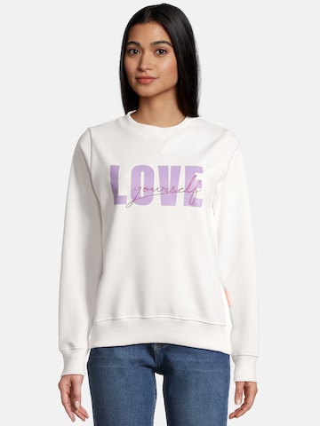 salzhaut Sweatshirt 'RABHAHN' in Wit: voorkant