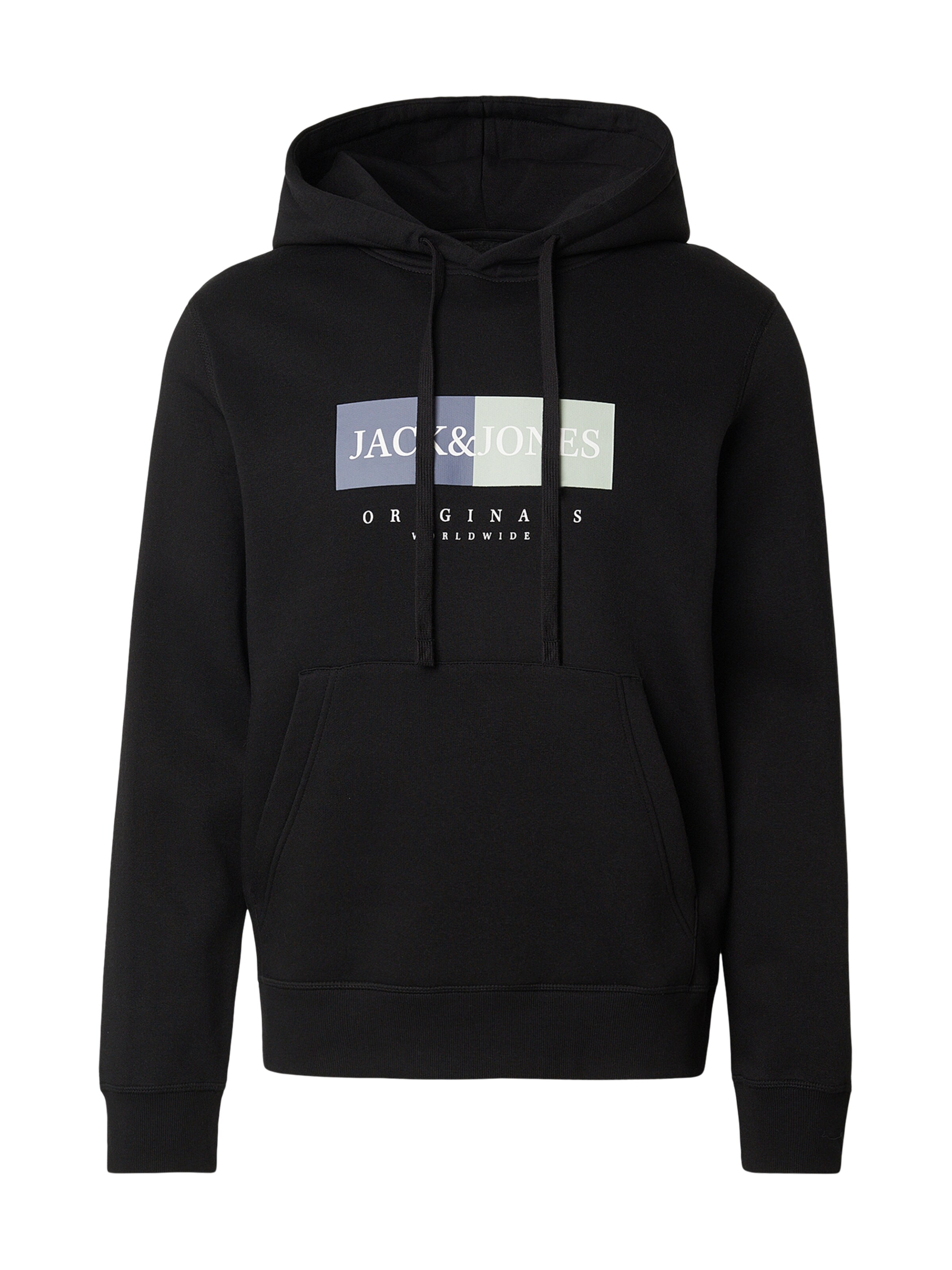 JACK & JONES Μπλούζα φούτερ 'JWHFREDERIKSBERG' σε μαύρο: μπροστά