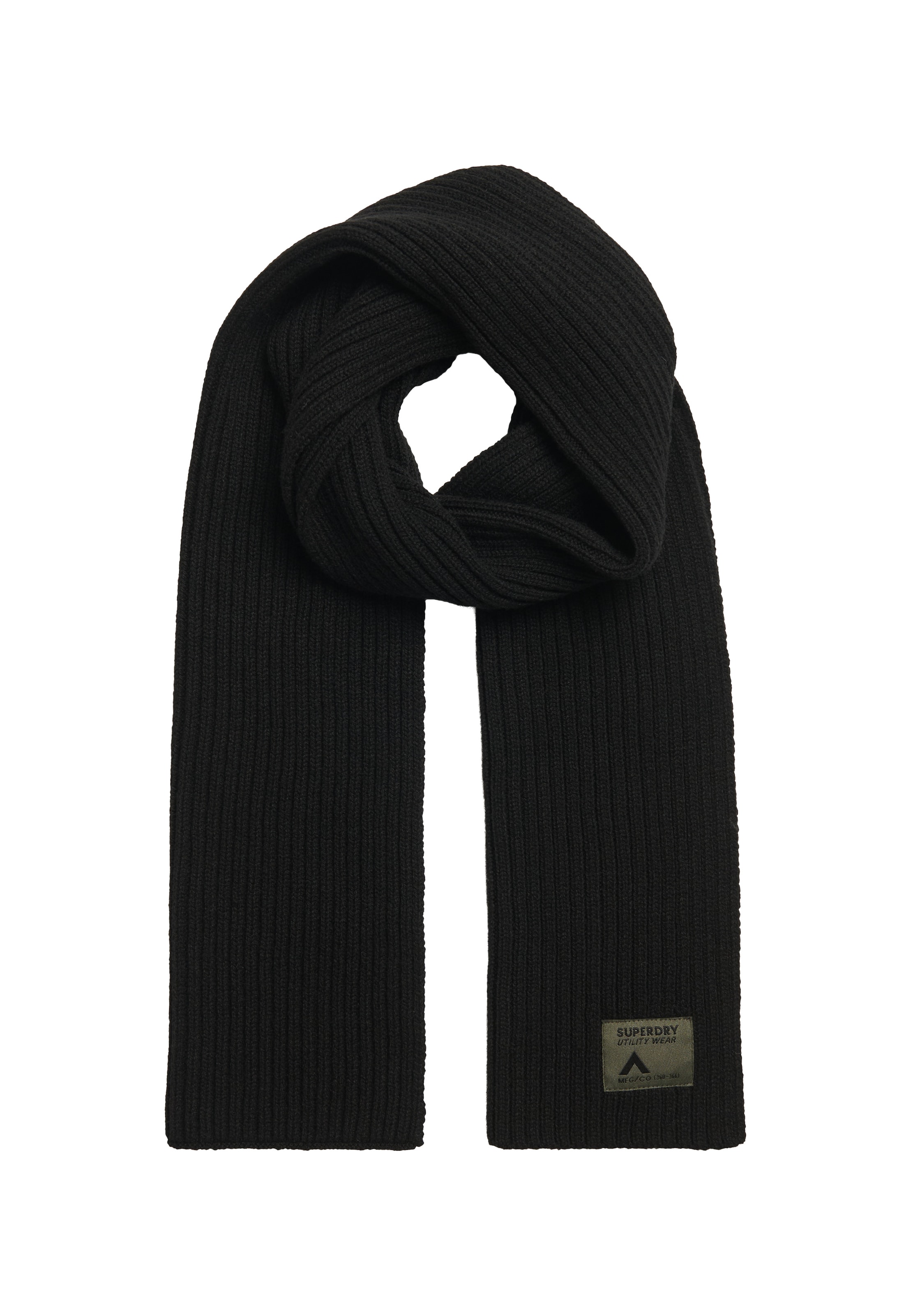 Écharpe Superdry en noir : devant