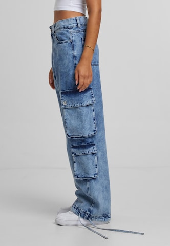 Loosefit Jeans cargo Pequs en bleu