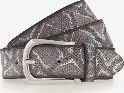 Cintura 'Sabia' b.belt Handmade in Germany di colore talpa / grafite / grigio chiaro, Visualizzazione prodotti