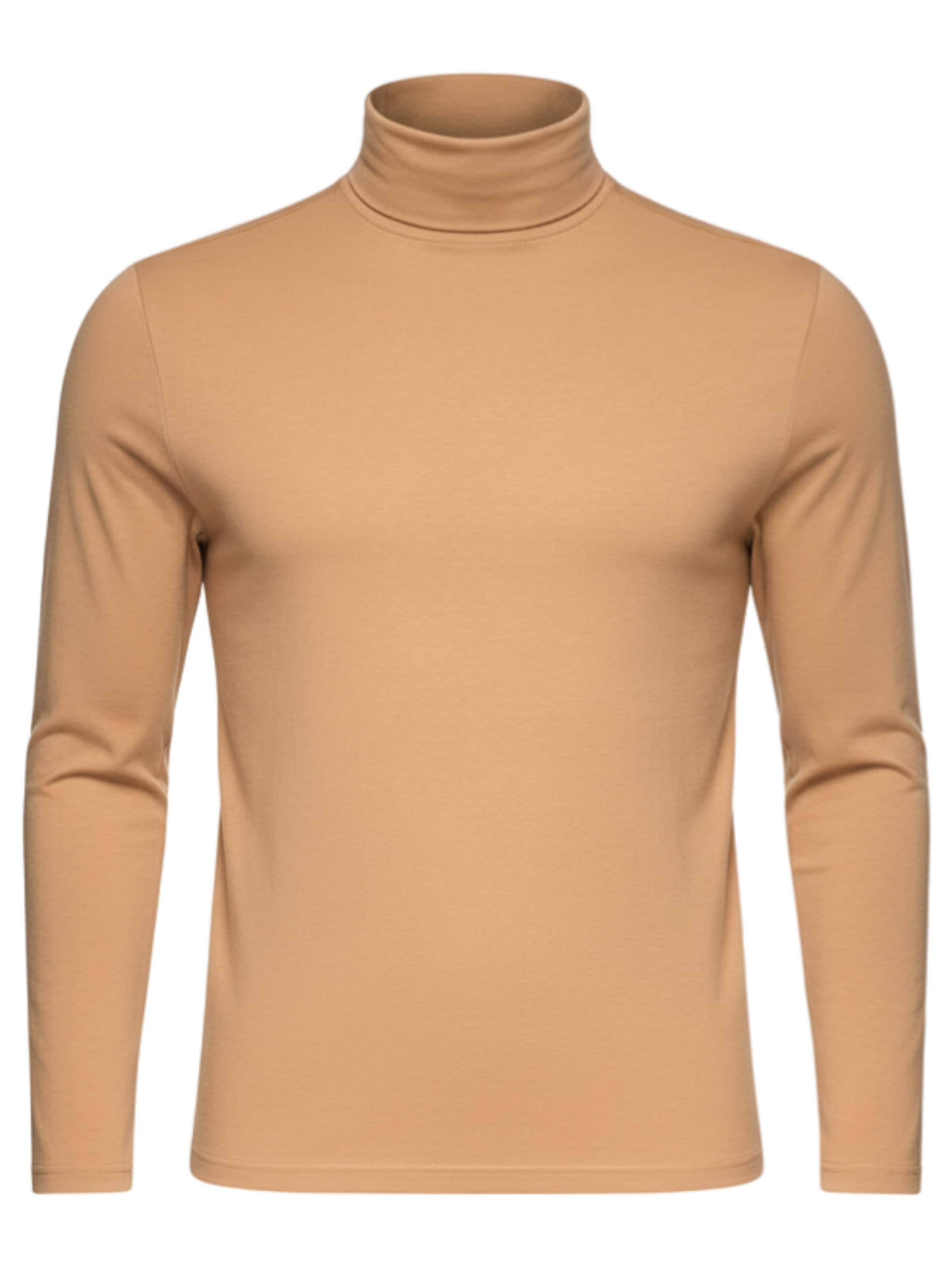Ombre Shirt in Beige: voorkant