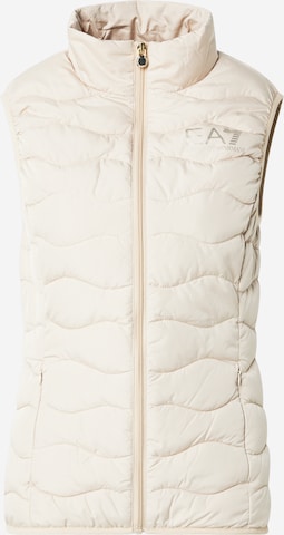 Gilet di EA7 Emporio Armani in beige: frontale