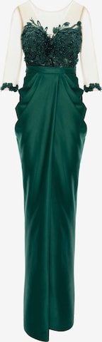 acob a porter - Vestido de festa em verde: frente