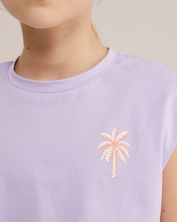 WE Fashion Футболка в Лиловый