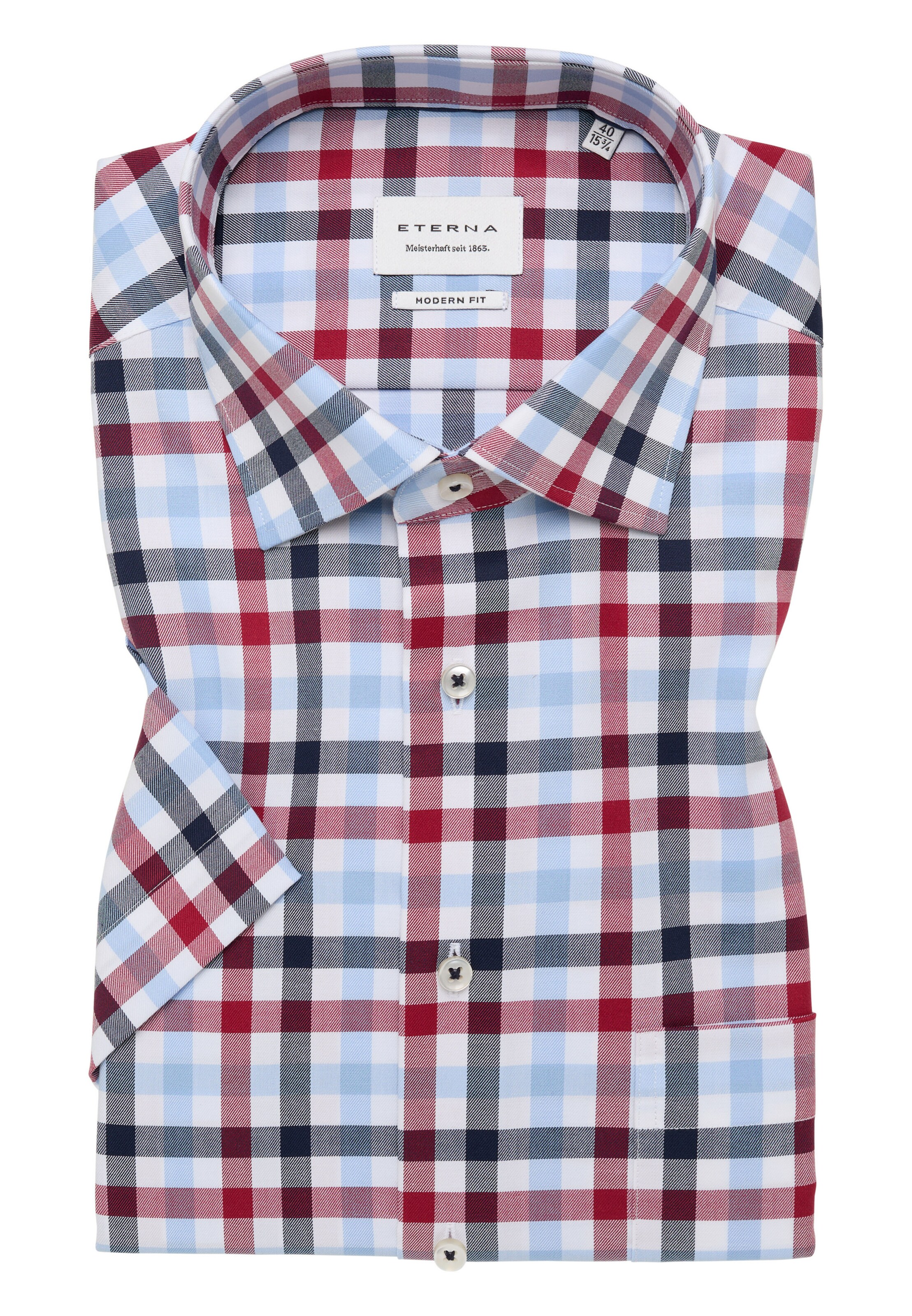 ETERNA Regular fit Overhemd in Rood