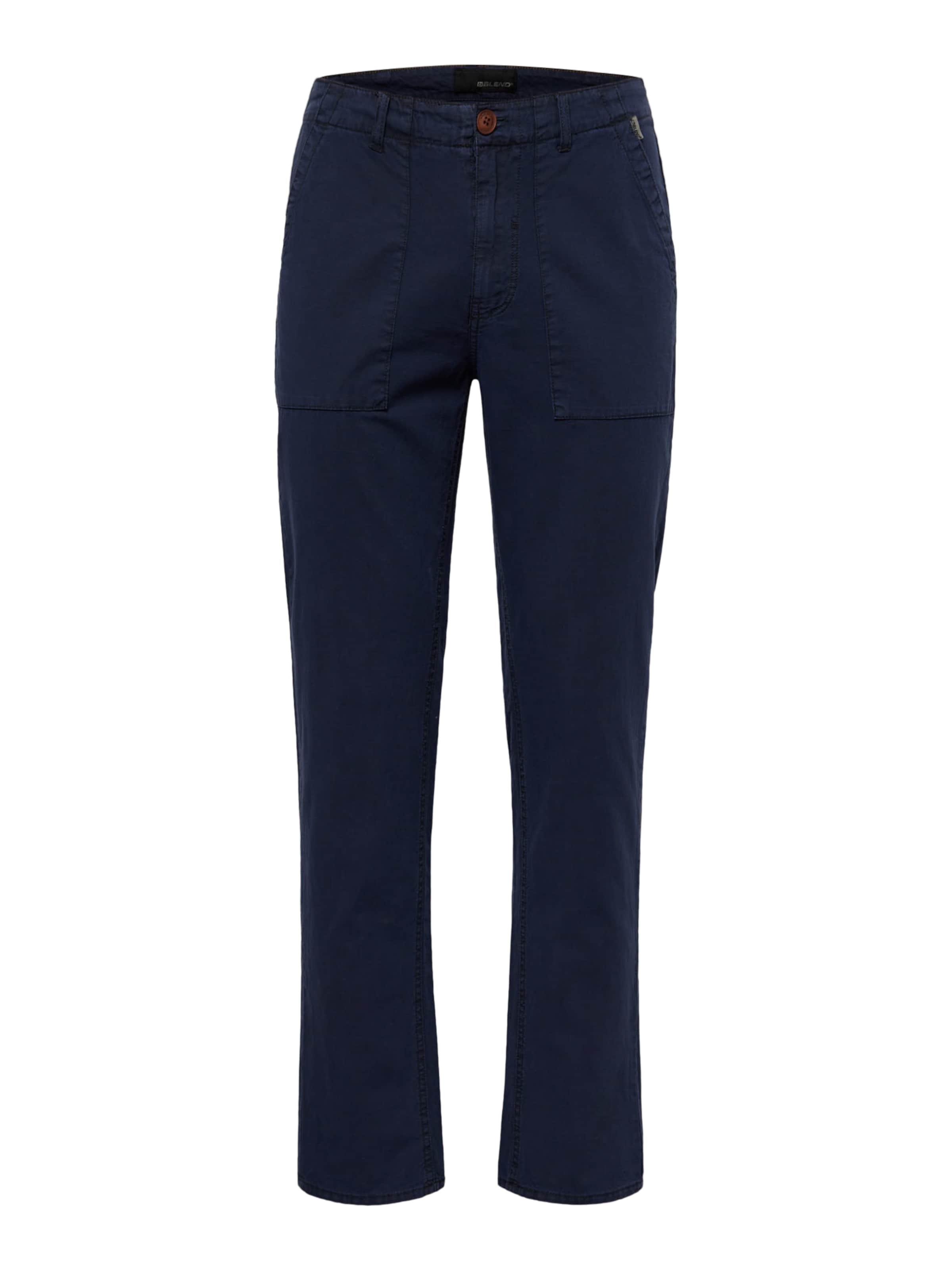 Pantalon chino BLEND en bleu : devant