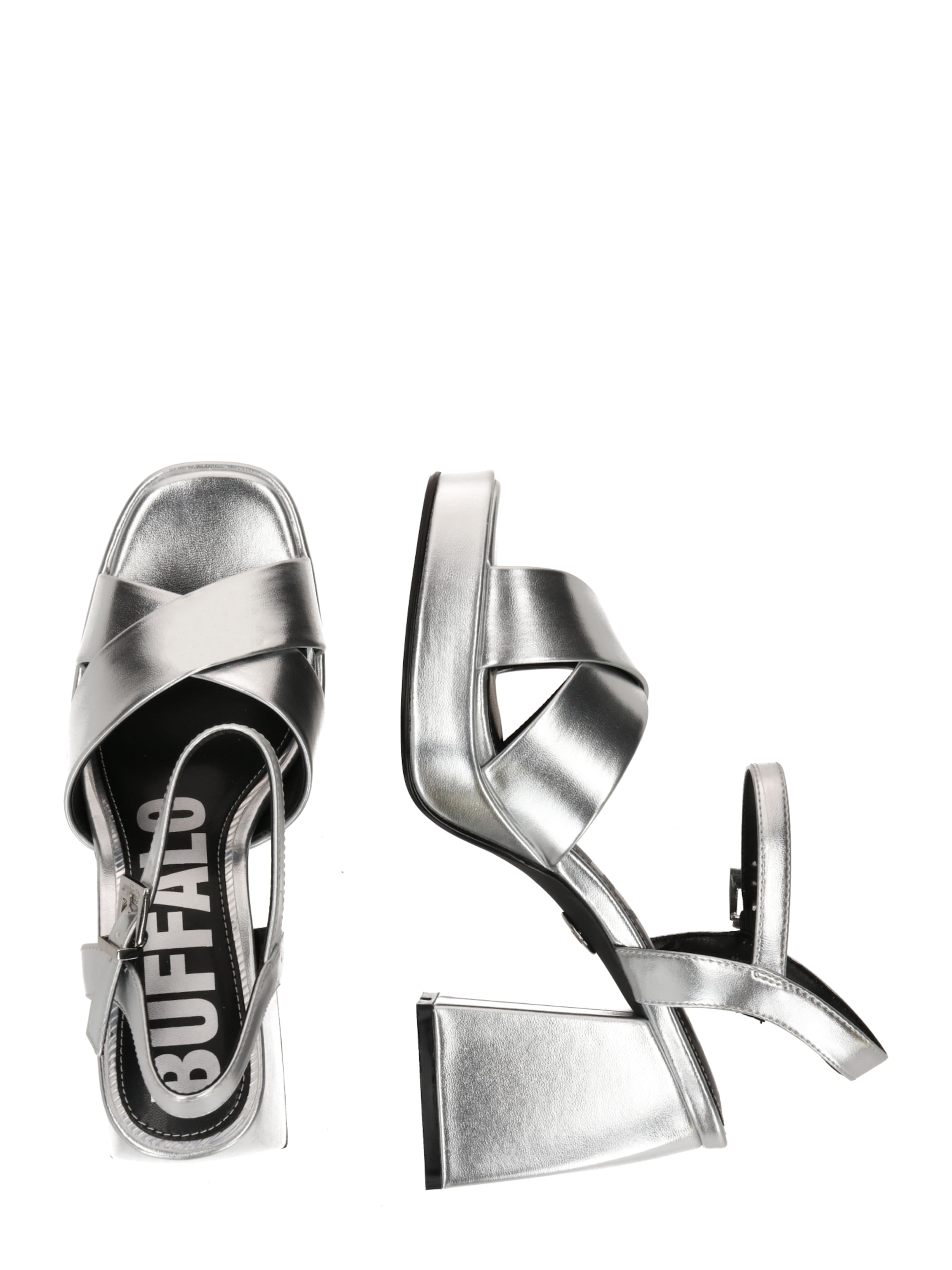 BUFFALO - Sandália 'Bella' em prata