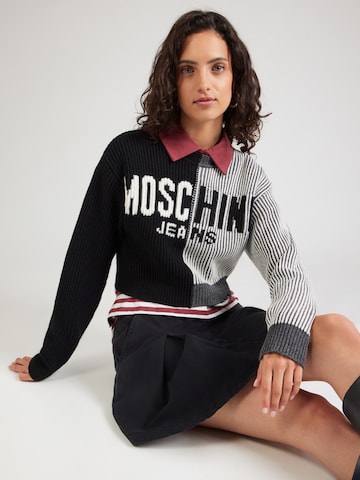 Moschino Jeans Kampsun, värv must: eest vaates