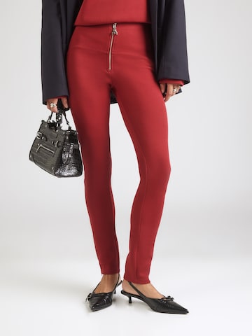 Skinny Pantaloni de la PATRIZIA PEPE pe roșu: față