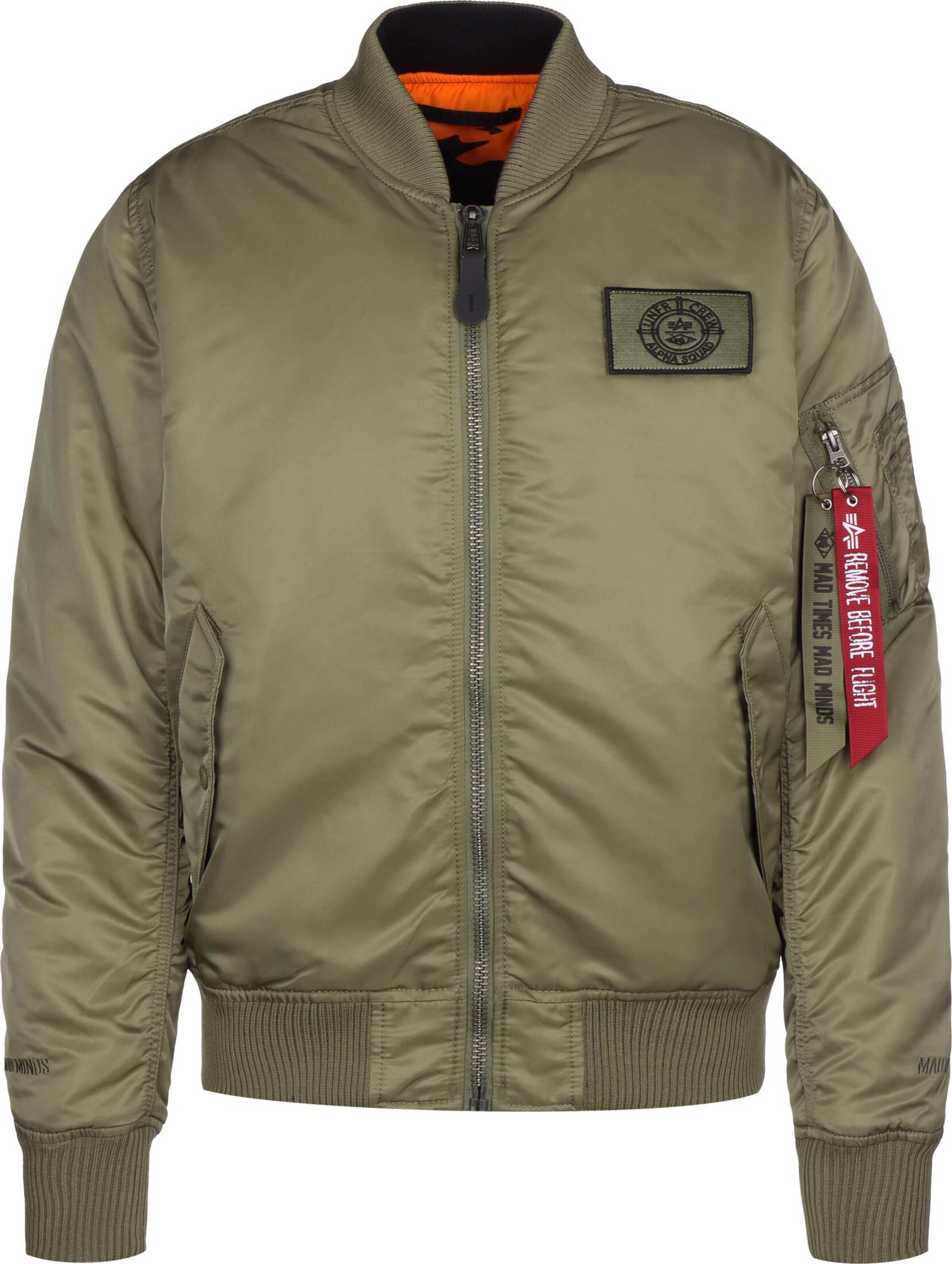 Veste mi-saison 'Alpha MA-1' Unfair Athletics en vert : devant