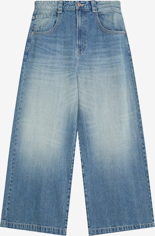 Baggy Jean Bershka en bleu : devant
