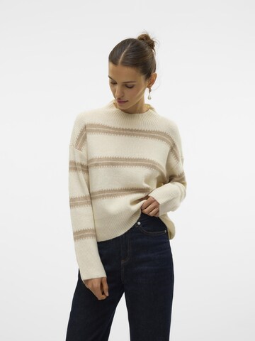 Pull-over 'DAZZLE' VERO MODA en beige : devant