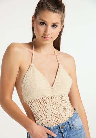 MYMO Knitted Top in White