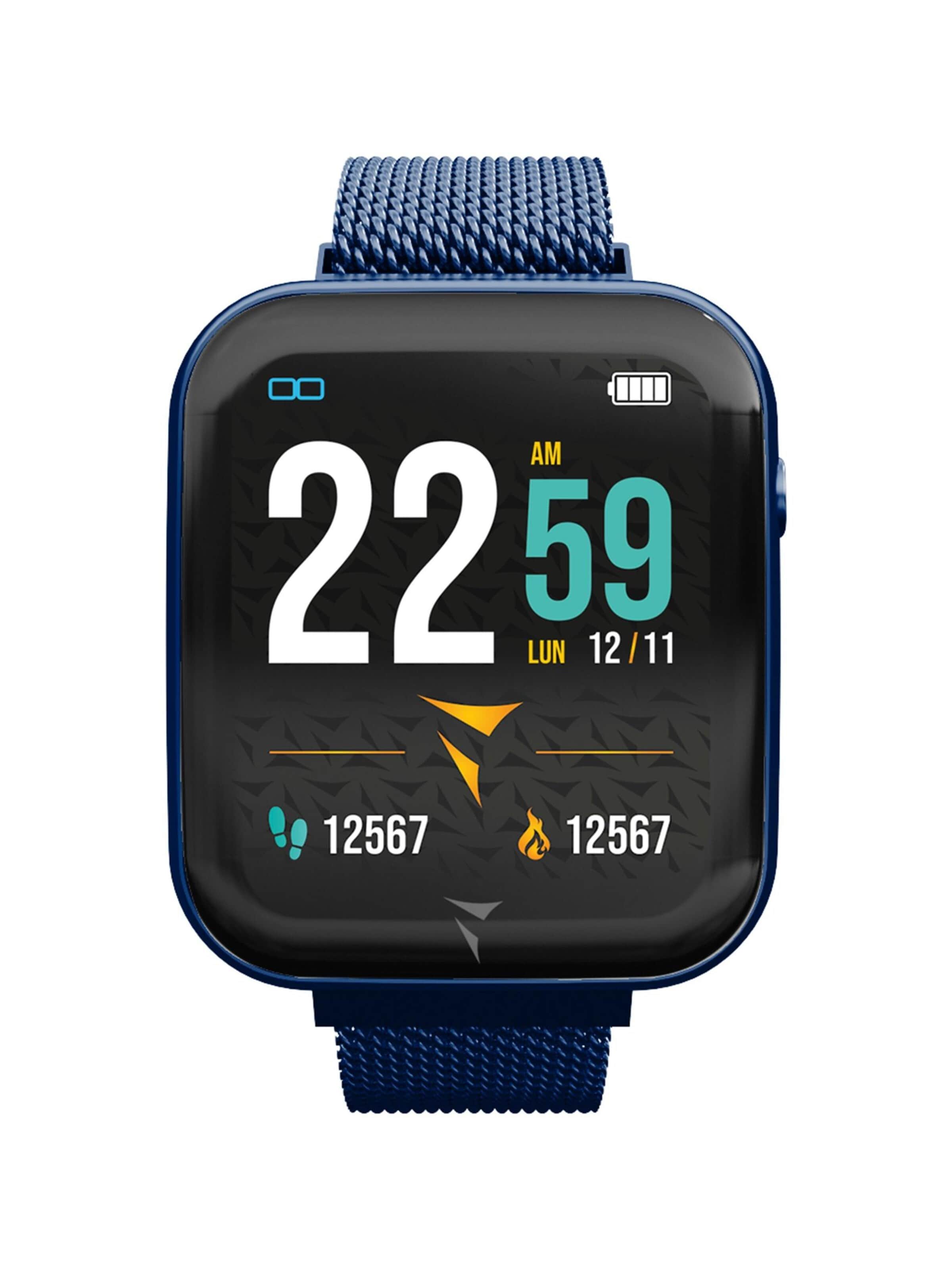 Techmade Digital Watch 'TALK' in Blue: front