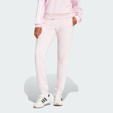 Tapered Pantaloni sport 'Essentials' de la ADIDAS SPORTSWEAR pe roz: față