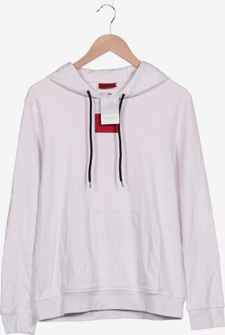 HUGO Sweatshirt & Zip-Up Hoodie in M in White: front