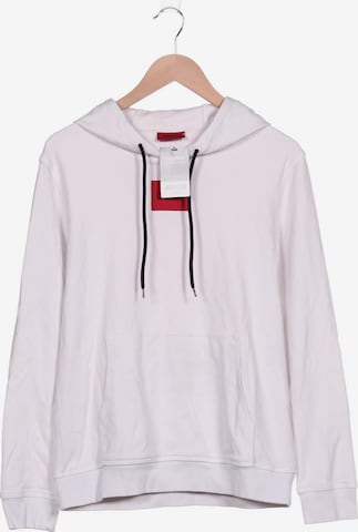 HUGO Red Kapuzenpullover M in Weiß: predná strana