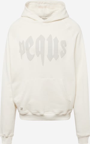 Sweat-shirt Pequs en blanc : devant