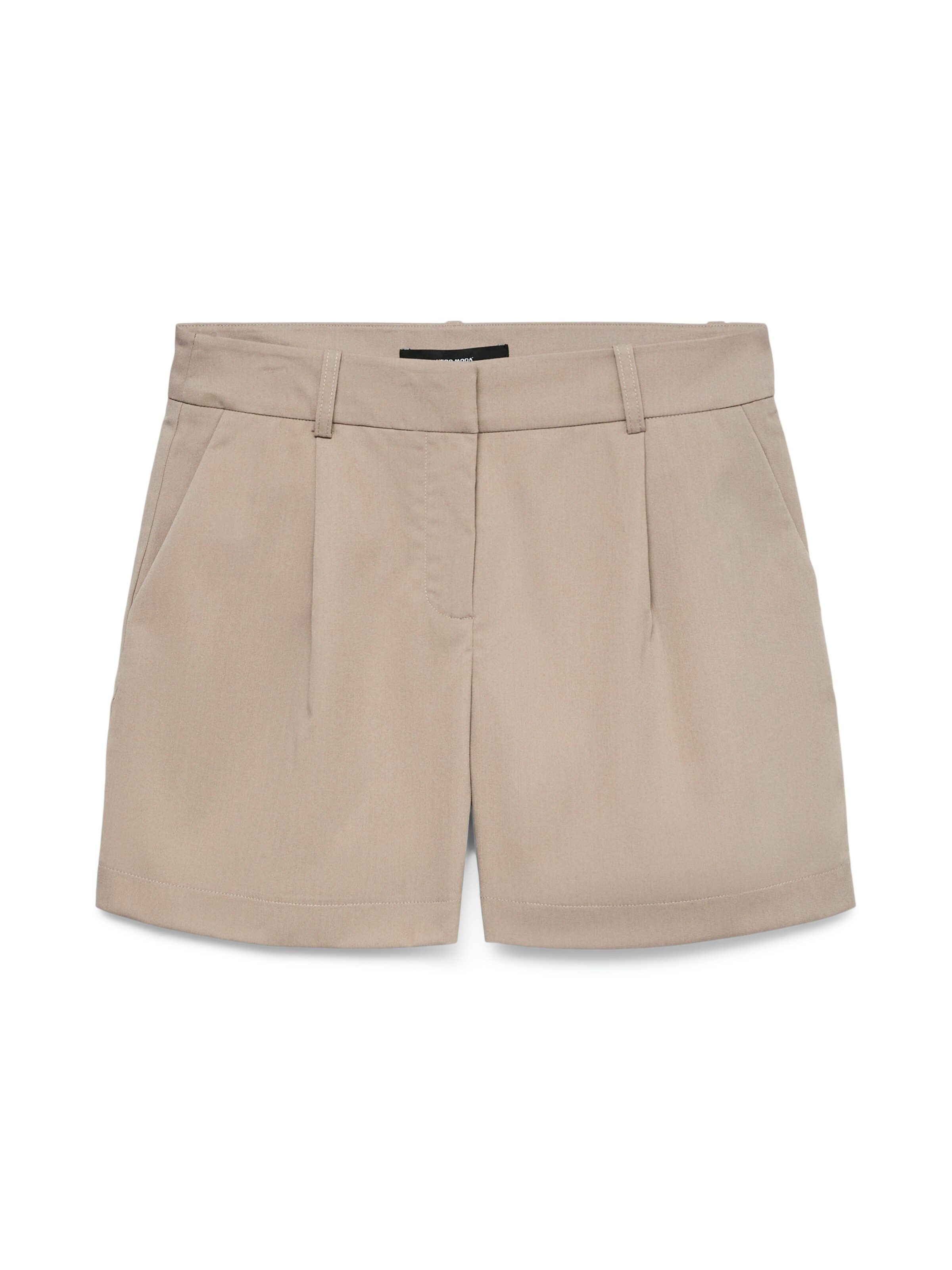 VERO MODA Regular Pleat-Front Pants 'VMNILA' in Grey: front