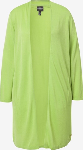 Ulla Popken Gebreid vest in Groen: voorkant