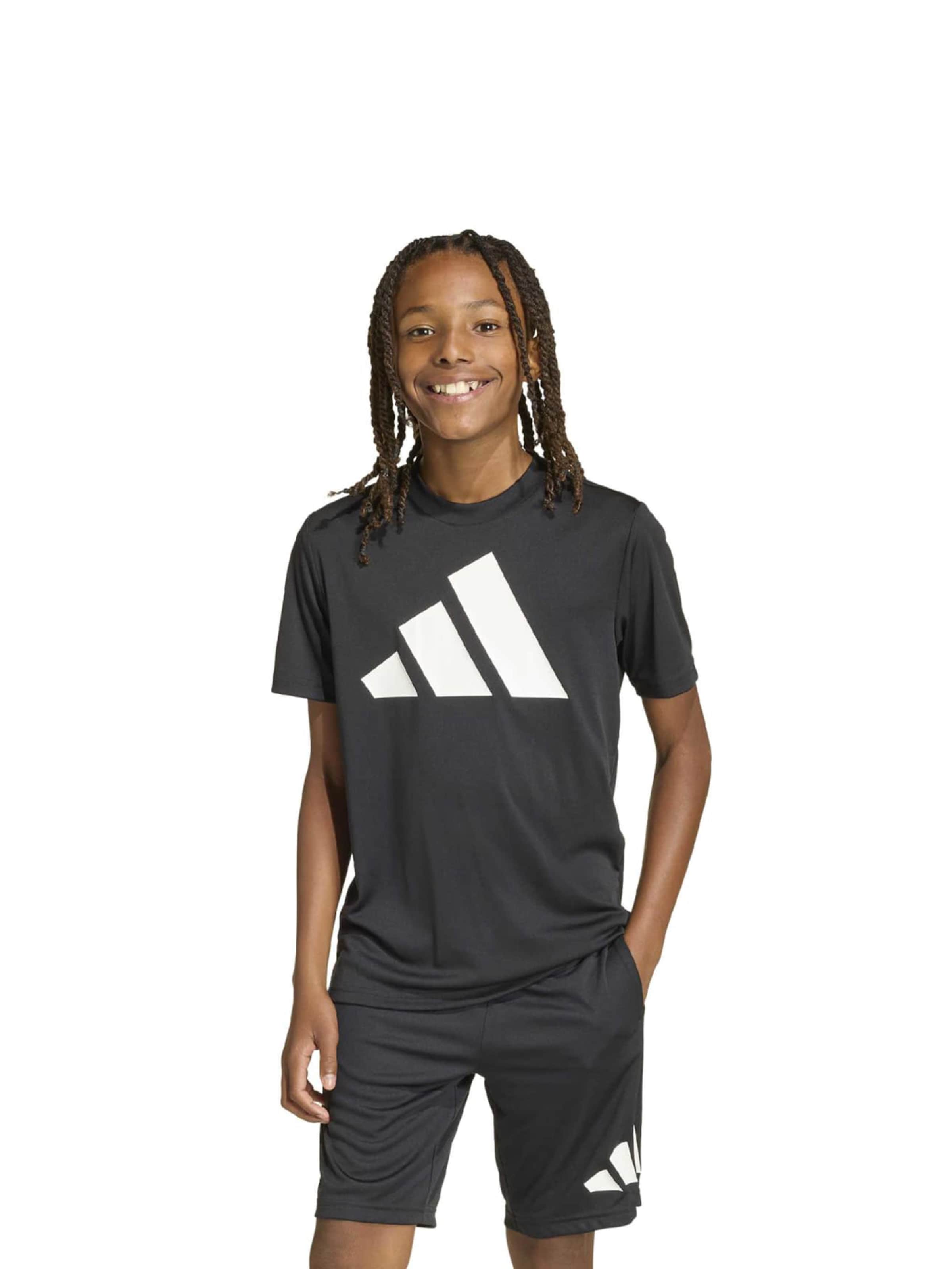 ADIDAS SPORTSWEAR Λειτουργικό μπλουζάκι σε μαύρο: μπροστά