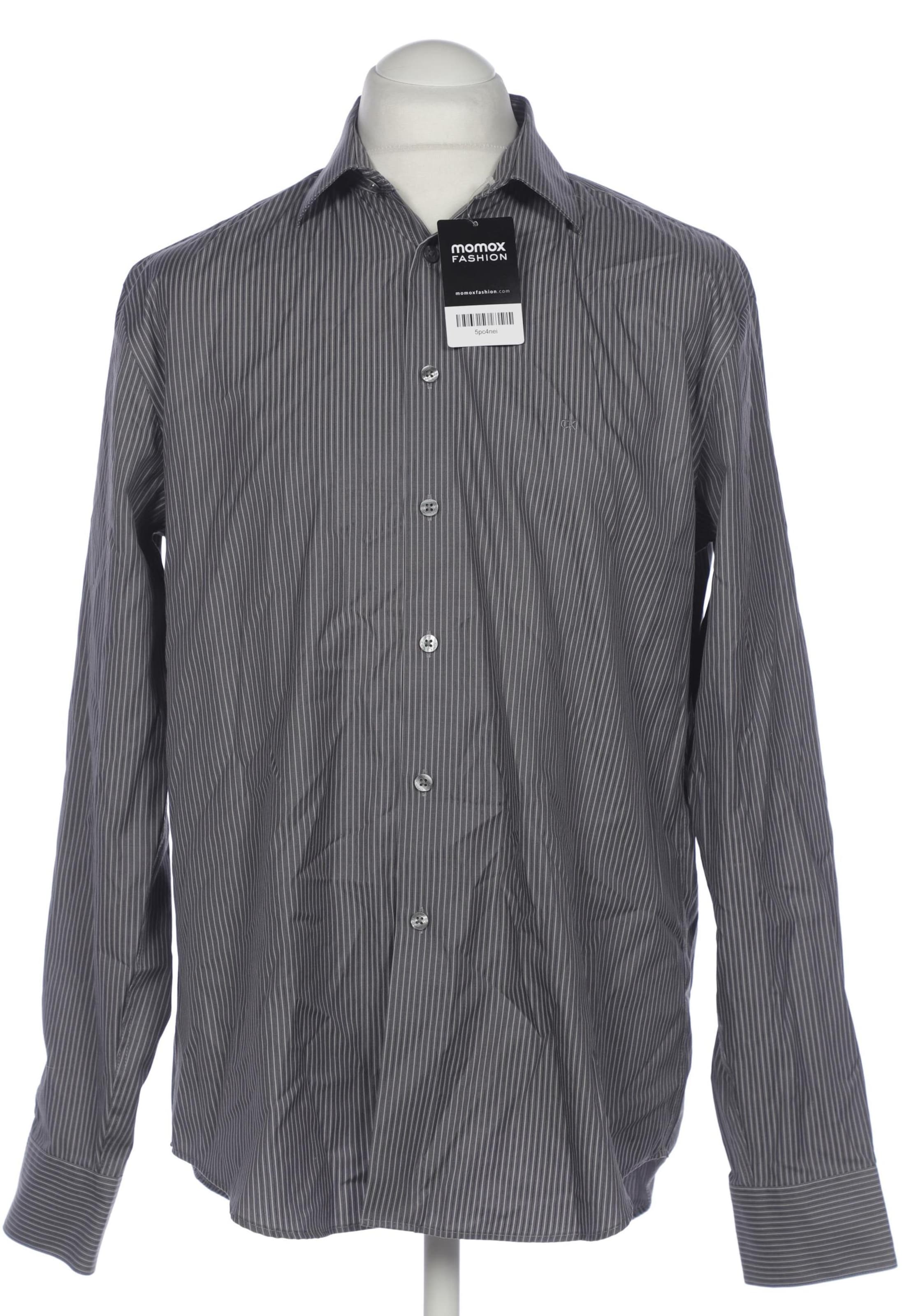 Calvin Klein Hemd L in Grau: Vorderseite