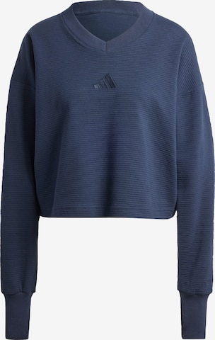 zils ADIDAS SPORTSWEAR Sportiska tipa džemperis 'All Szn': no priekšpuses