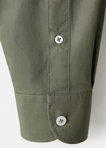 MANGO MAN Regular fit Button Up Shirt 'Play' in Green