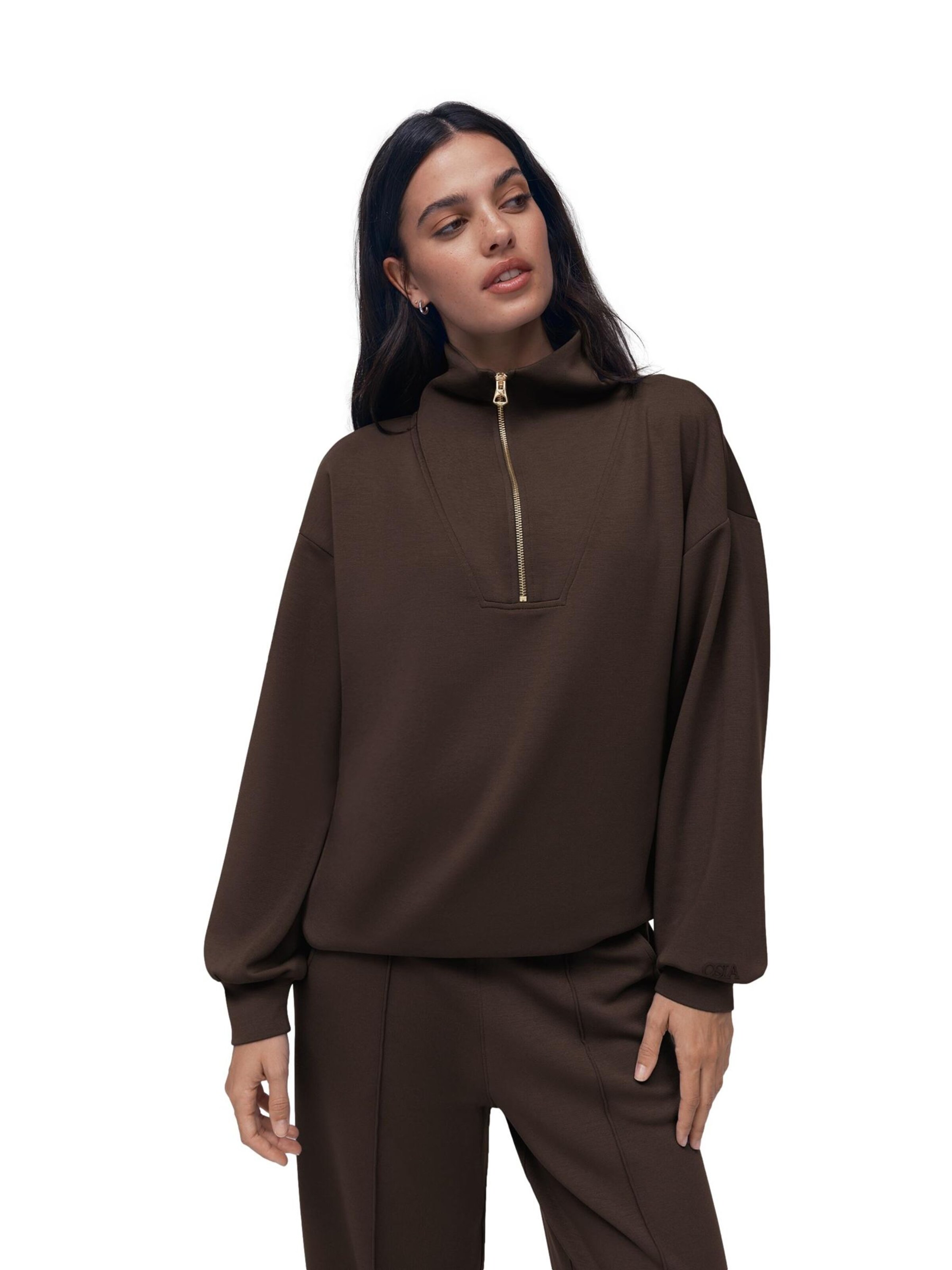Osia - Sudadera en marrón: frente