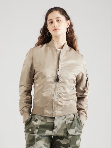 ALPHA INDUSTRIES Between-season jacket in Beige: front