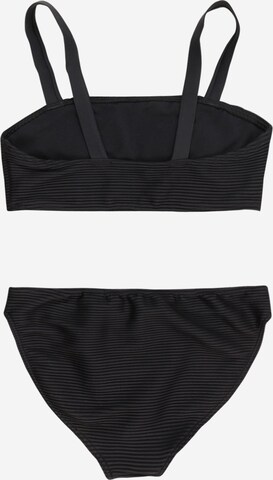 Abercrombie & Fitch Bandeau Bikini | črna barva