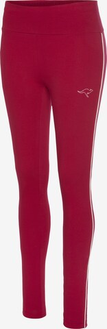 KangaROOS Skinny Leggings in Red