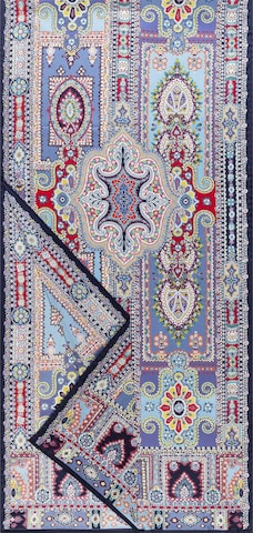 Sciarpa ' PAISLEY ARCADE ' di Roeckl in blu: frontale