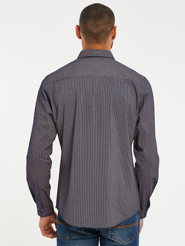 Threadbare Regular Fit Hemd 'Trim' in Blau