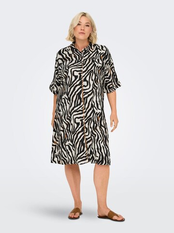 ONLY Carmakoma Shirt dress 'CARBerte' in Beige