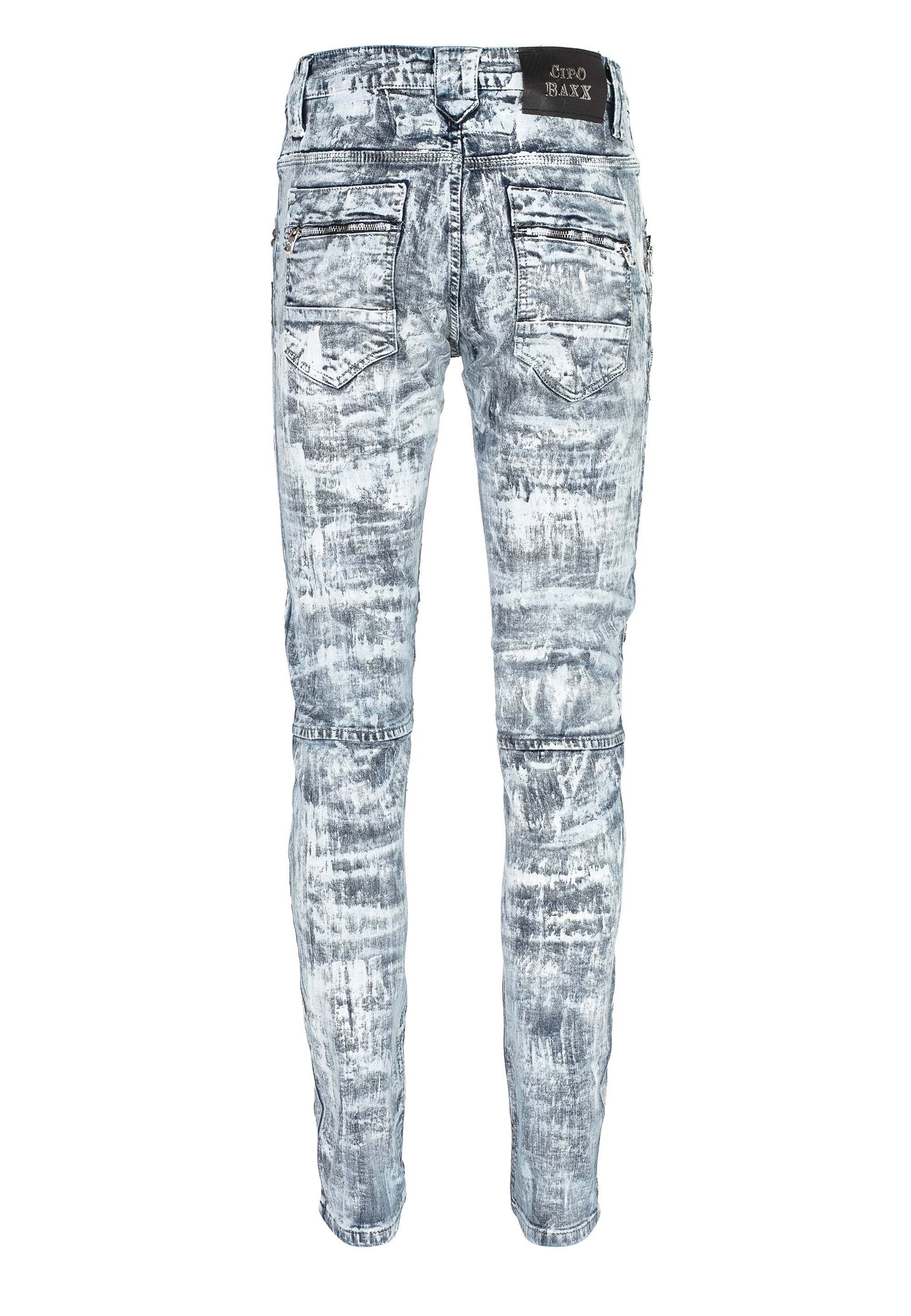 CIPO & BAXX Slimfit Jeans in Grijs