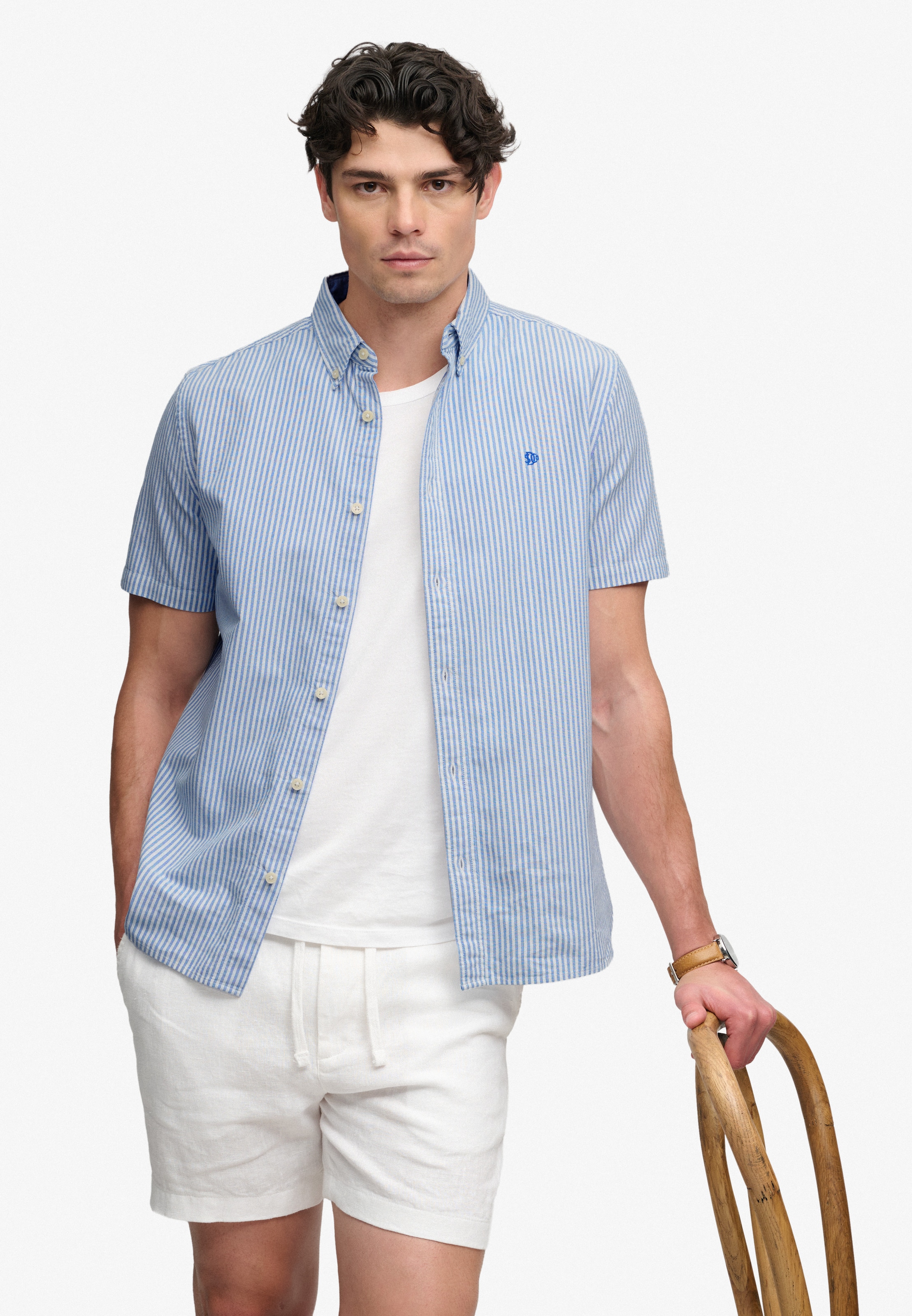 Superdry & Co Regular fit Overhemd in Blauw