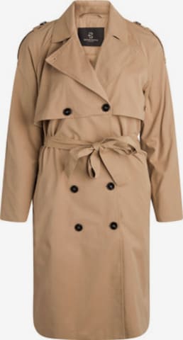 BRUUNS BAZAAR Between-Seasons Coat 'Basil Casa' in Brown: front