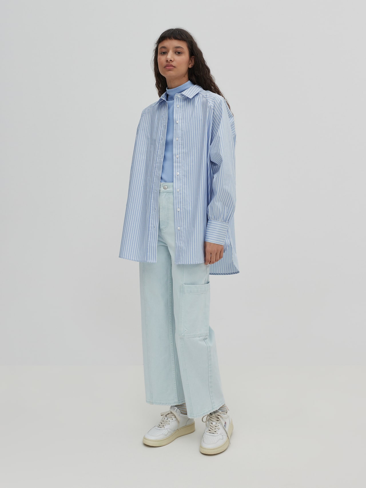 EDITED Produits Jeans cargo 'Adelee' bleu denim