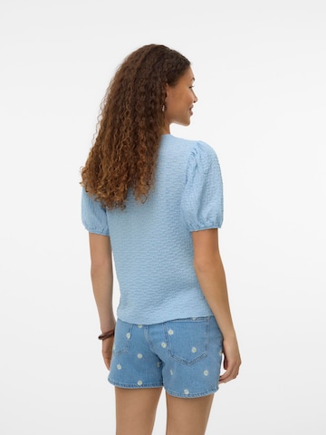 Camicia da donna 'VMFlolwer' di VERO MODA in blu