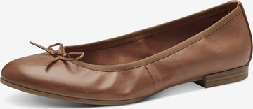 TAMARIS Ballet Flats in Brown: front