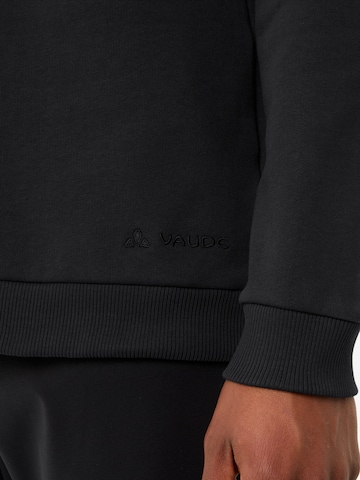 VAUDE Sportsweatshirt 'Manukau' in Zwart