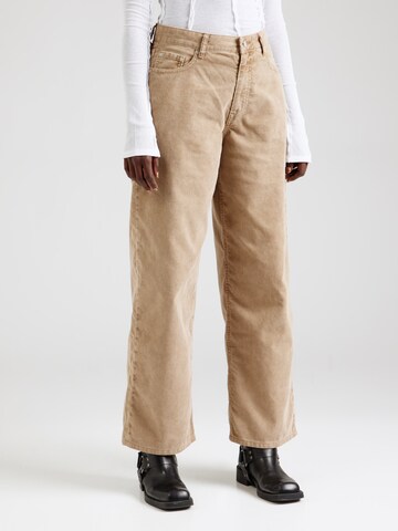 Loosefit Pantaloni 'Astro' di WEEKDAY in beige: frontale